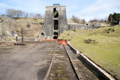 
Blaenavon Ironworks railway to balance tower, March 2010